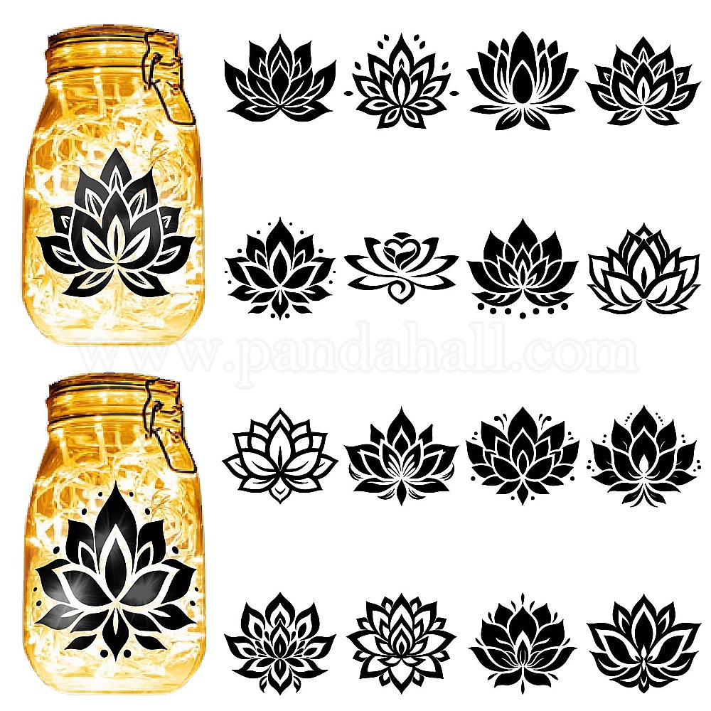 thumbnail image 2 of 6 Pcs Mountain Mason Jar Silhouettes Cutout Decals Decor Mother‘s Day... 2 of 14