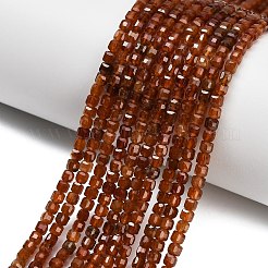 Natural Orange Garnet Beads Strands&nbsp;G-C262-C09-3mm