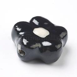 Handmade Porcelain Flower Beads Strands&nbsp;PORC-G006-11