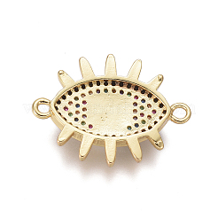 Brass Micro Pave Cubic Zirconia Links connectors&nbsp;X-ZIRC-I032-72G