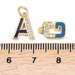 Brass Micro Pave Cubic Zirconia Charms&nbsp;KK-C250-01A