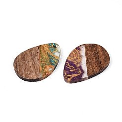 Opaque Resin & Walnut Wood Pendants&nbsp;RESI-T060-50M