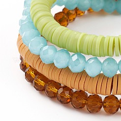 4Pcs Stretch Bracelets&nbsp;BJEW-JB05888