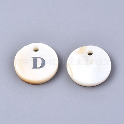 Natural Freshwater Shell Pendants&nbsp;SHEL-Q018-01A-D-P