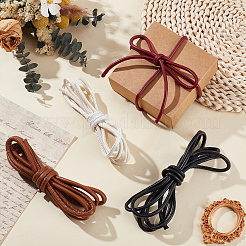 4Pcs 4 Colors Round PU Leather Cord&nbsp;DIY-CL0001-43