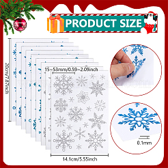 3 Bags Christmas Winter Theme Paper Adhesive Stickers&nbsp;DIY-BC0016-12