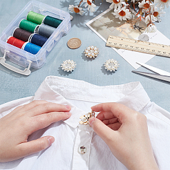 4Pcs Alloy Rhinestone Cufflinks&nbsp;HJEW-NB00216
