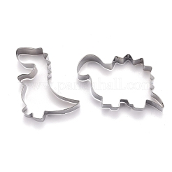 Non-Tarnish Stainless Steel Mixed Dinosaur Shaped Cookie Candy Food Cutters Molds&nbsp;DIY-H142-09P