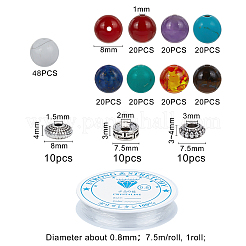 DIY Yoga Chakra Bracelet Making Kits&nbsp;DIY-SC0012-64