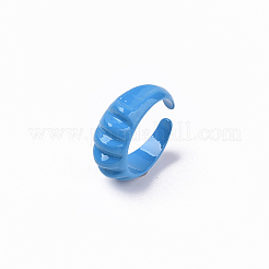 Spray Painted Alloy Cuff Rings&nbsp;RJEW-T011-33D-RS