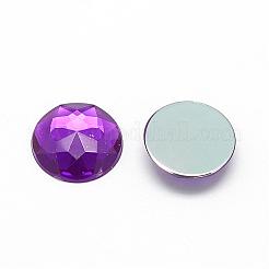 Acrylic Rhinestone Flat Back Cabochons&nbsp;GACR-Q008-8mm-13