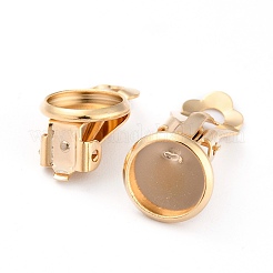 304 Stainless Steel Clip-on Earring Setting&nbsp;STAS-L244-50C-G