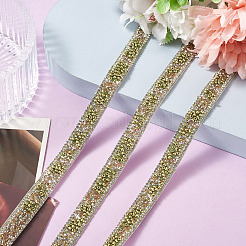 Hotfix Rhinestone Ribbon Trimming&nbsp;DIY-TAC0051-002C-1