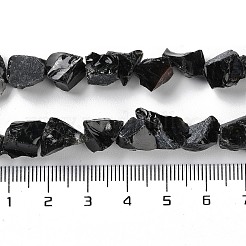 Raw Rough Natural Obsidian Beads Strands&nbsp;G-B065-C20