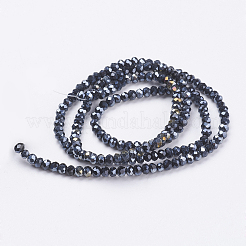 Electroplate Glass Beads Strands&nbsp;LS-EGLA-R048-2mm-02