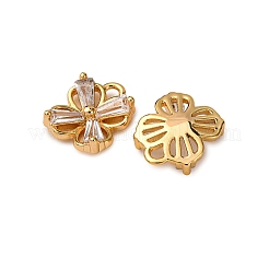 Brass Micro Pave Cubic Zirconia Charms&nbsp;KK-Z121-04G
