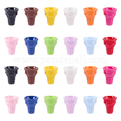 24Pcs 12 Colors Opaque Acrylic Beads&nbsp;OACR-SP0002-02