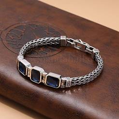 Brass Pave Cubic Zirconia Wheat Chain Bracelets for Women&nbsp;FS-WGA053A-03