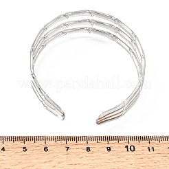 21MM 304 Stainless Steel 3-Strand Cuff Bangles for Women&nbsp;SA-CBAB767-27P