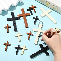 30Pcs 6 Styles Wood Pendants&nbsp;WOOD-CJ0002-58