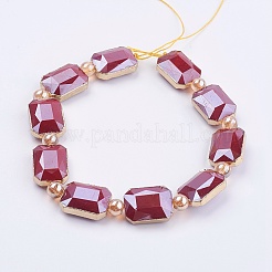 Opaque Glass Beads Strands&nbsp;EGLA-K013-PL-03H