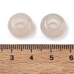 Natural White Agate European Beads&nbsp;GG-CBA19D0-02