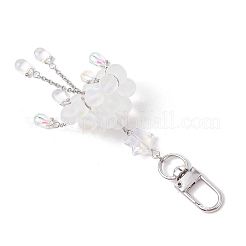 Cloud Alloy and Synthetic Moonstone Pendant Decorations&nbsp;HJEW-TA00329