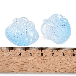 Opaque Resin & Paillette Cabochons&nbsp;X-RE-CBA6E1B-01A