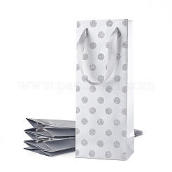 Paper Wave Point Glitter Powder Carry Storage Tote Bags&nbsp;ABAG-TAC0035-15B