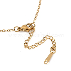 12 Constellation Stainless Steel Tarot Card Engraved Pendant Cable Chain Necklaces&nbsp;PW-WG94DCE-04
