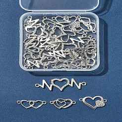 30Pcs 5 Styles Alloy Crystal Rhinestone Links/Connectors&nbsp;ALRI-FS0001-09
