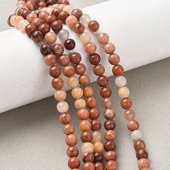 Natural Pink Aventurine Beads Strands&nbsp;G-P257-05-6mm