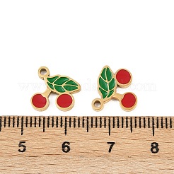 Fruit 304 Stainless Steel Enamel Charms&nbsp;STAS-C137-04A-G