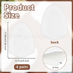 4 Pairs Fiber Non-Slip Shoes Pads&nbsp;AJEW-OC0015-04