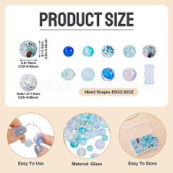 80G Transparent Glass Beads&nbsp;DGLA-TA0001-47F