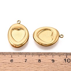 304 Stainless Steel Pendant Cabochon Settings&nbsp;STAS-T075-24G