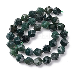Natural Moss Agate Beads Strands&nbsp;G-F523-37-10mm