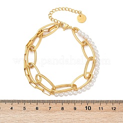 304 Stainless Steel Multi-strand Bracelets&nbsp;BJEW-C104-02G
