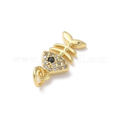 Brass Micro Pave Cubic Zirconia Pendants&nbsp;KK-B155-04D-G
