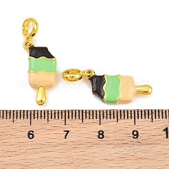 Brass Enamel European Dangle Charms&nbsp;KK-CBAEBFB-18G-02