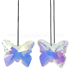 Butterfly Glass Hanging Suncatchers&nbsp;HJEW-WH20019-10A
