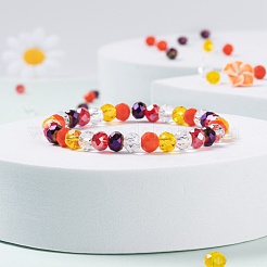 500Pcs 5Colors Electroplate Glass Beads&nbsp;EGLA-LS0001-01B