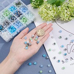 Mixed Style Electroplate Glass Beads&nbsp;EGLA-FH0001-04