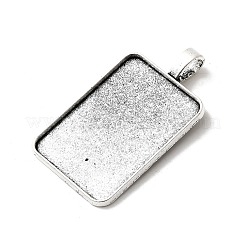 Tibetan Style Alloy Pendant Cabochon Settings&nbsp;X-TIBEP-N003-02AS