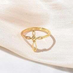 Brass Finger Rings for Women&nbsp;RJEW-K261-07A-G
