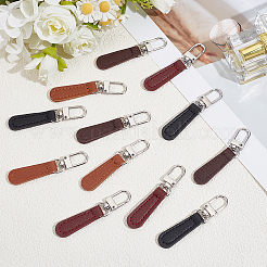 12Pcs PU Leather Zipper Pull Tabs&nbsp;FIND-CY0002-33B