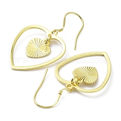 Rack Plating Brass Dnagle Earrings&nbsp;KK-C029-07G