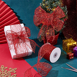 1 Roll Polyester Ribbons with Sequins&nbsp;OCOR-NB0002-48A