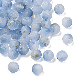 Frosted Transparent Glass Beads&nbsp;GLAA-A045-04L