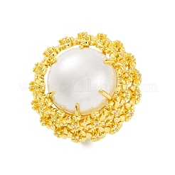 Brass Cuff Rings for Women&nbsp;RJEW-Q009-10G